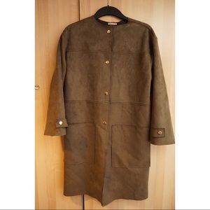 Zara light suede coat